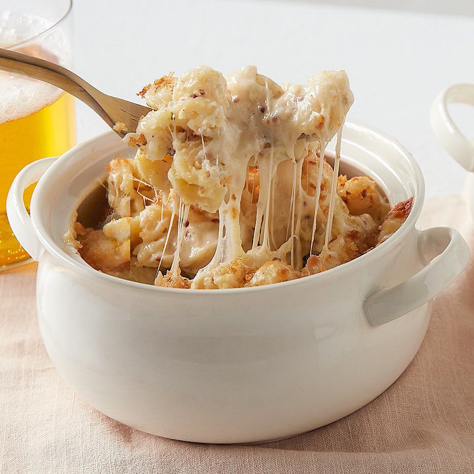a cup of Mac & Cheese