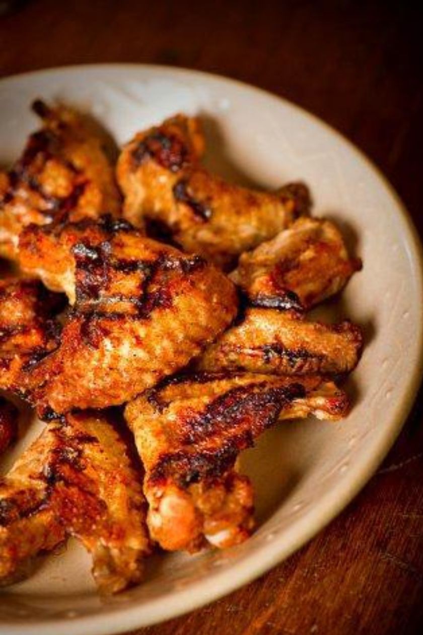 a plate full of wings