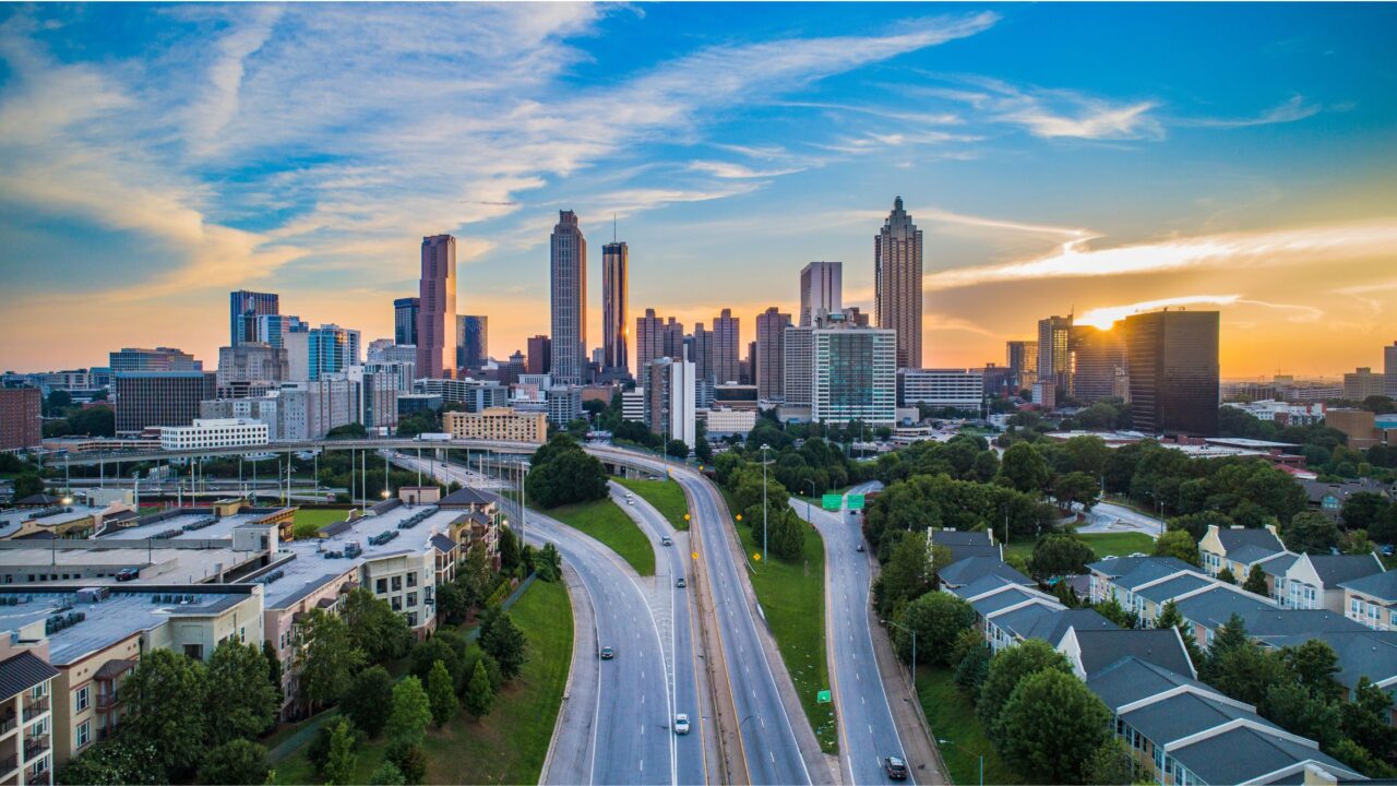 an Atlanta skyline