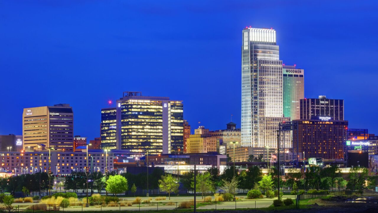 the Omaha skyline