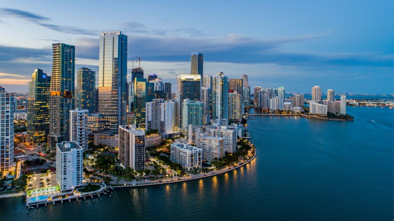 the Miami skyline